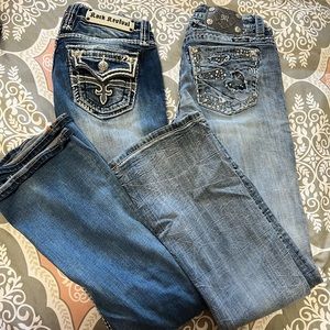 Rock revival and miss me jeans